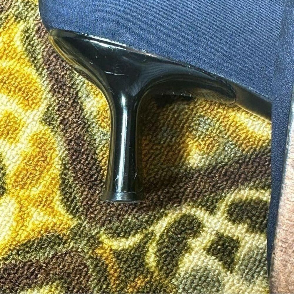 Vtg Weitzman Navy Blue Canvas Low Pump Sz 10 - Picture 4 of 8